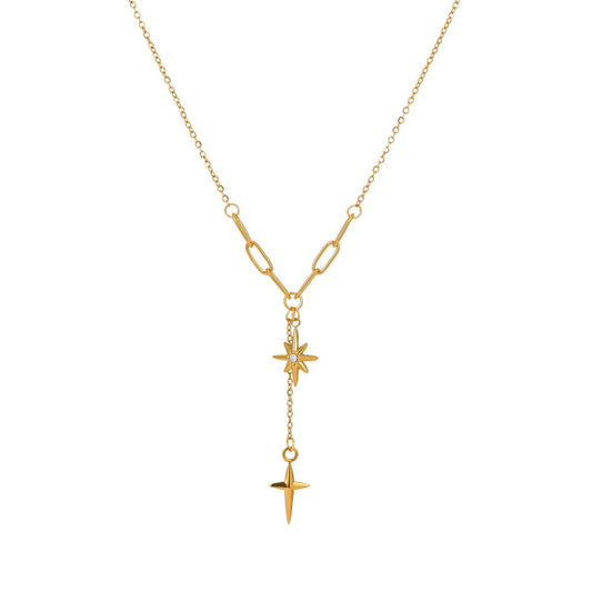 18K Gold PVD Plated Waterproof Stainless Steel Chain Necklace