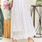 Dance the Night Away Ivory Lace Maxi Skirt
