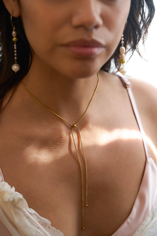 Houston Bolo Gold Necklace