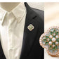 Elegant Small Flower Enamel Lapel Pin Badge