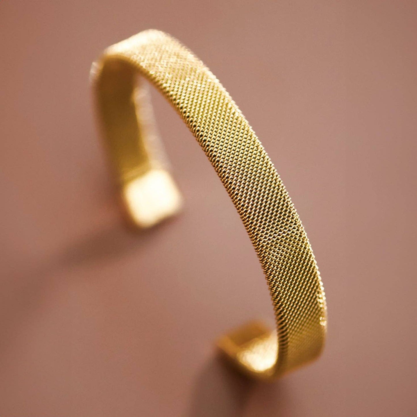 18K Gold Plated Waterproof Stainless Steel Cuff