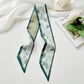 Elegant Floral Print Skinny Scarf