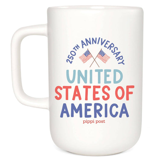 United States of America 250th Anniversary Tall Ceramic Mug