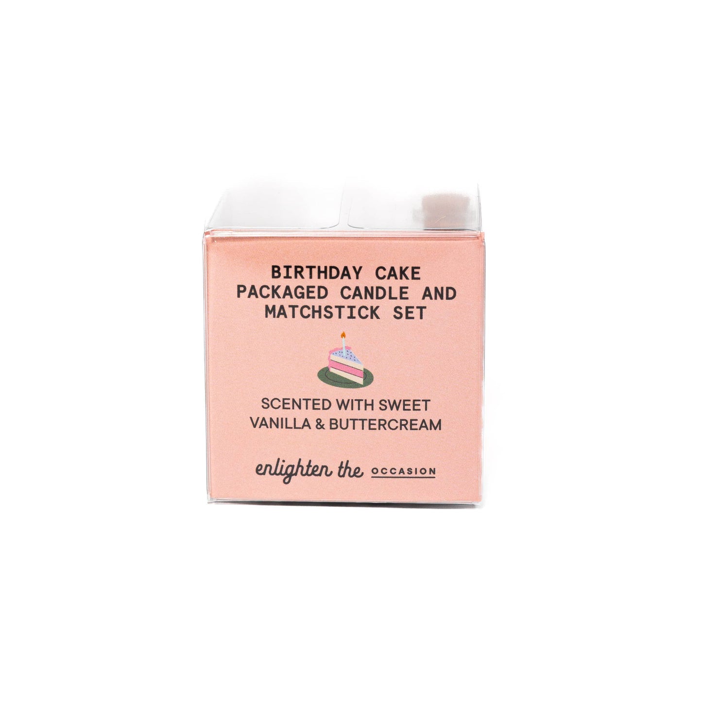 Birthday Cake Scented Candle + Matches Set