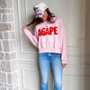 Agape Crop Sweatshirt - Purpose + Passion Boutique