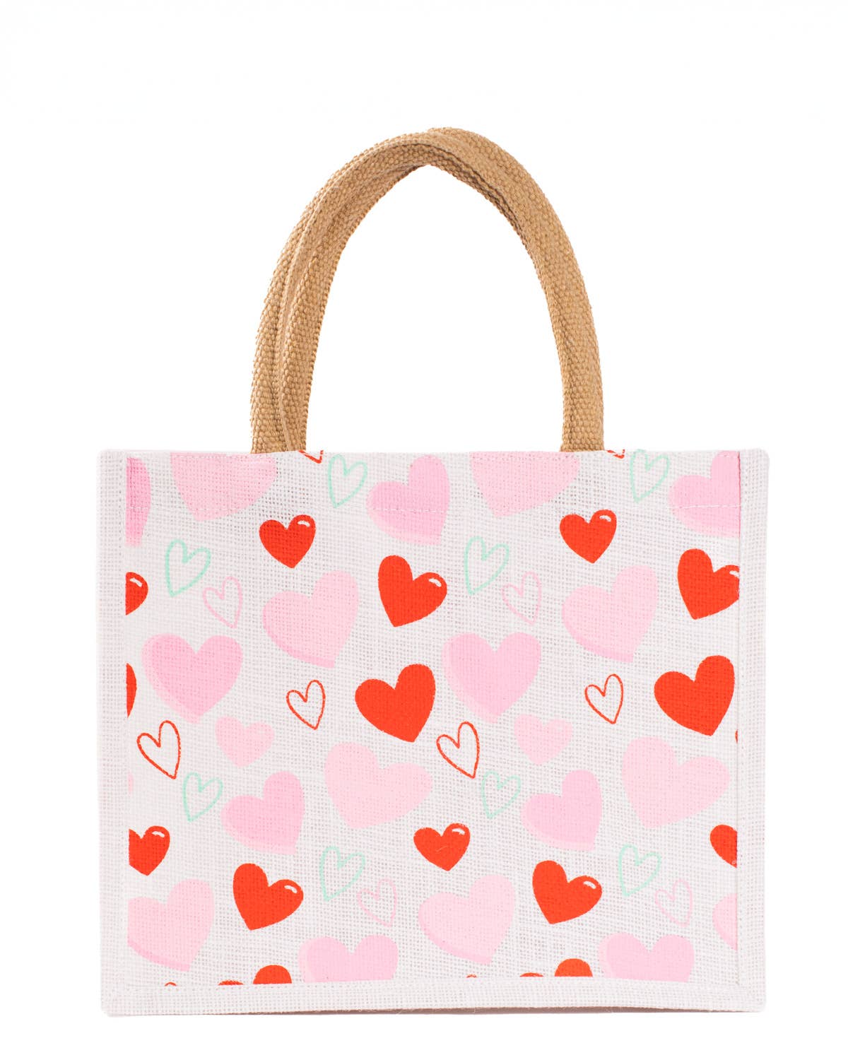 All You Need is Love White/Multi Gift Tote (12x10x8) - Purpose + Passion Boutique