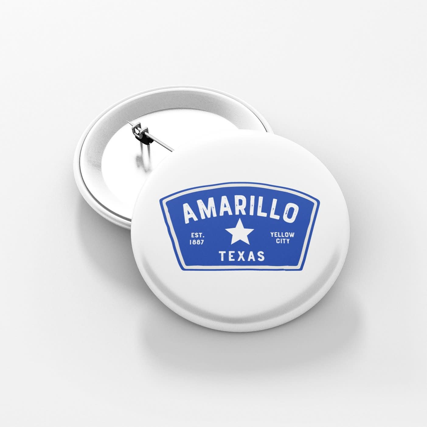 Amarillo Texas Badge Button - Purpose + Passion Boutique