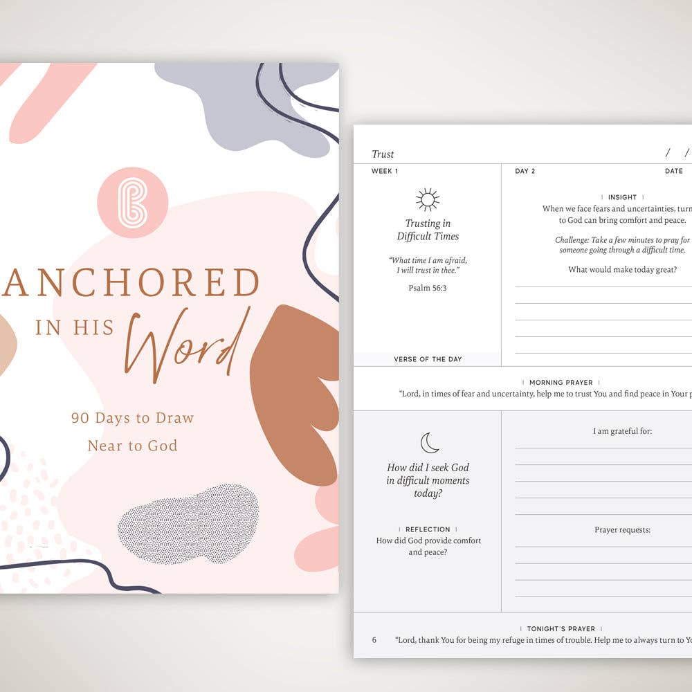 Anchored In His Word: A 90 Day Devotional - Purpose + Passion Boutique