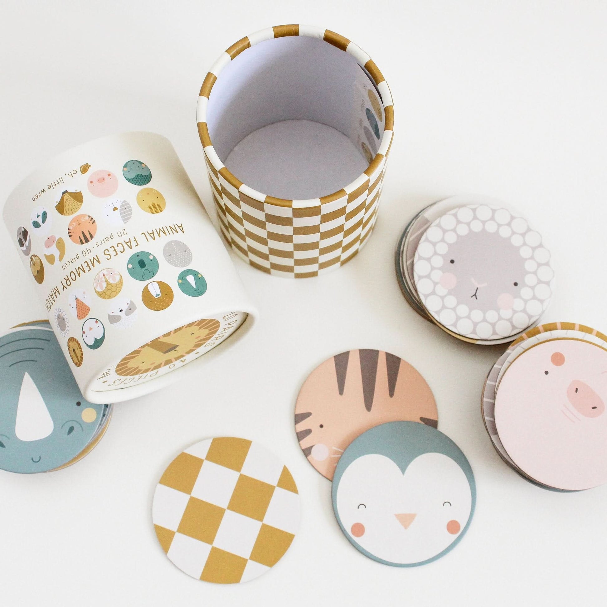 Animal Faces Memory Match Game - Purpose + Passion Boutique