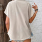 Apricot Button - Up Lace Cut - out Shirt - Purpose + Passion Boutique