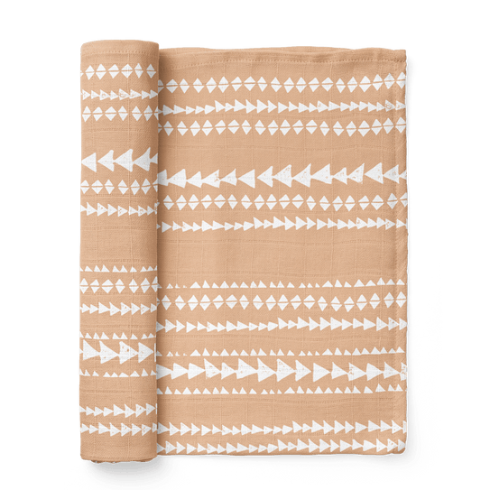 Apricot Terrain Muslin Swaddle Baby Blanket - Purpose + Passion Boutique