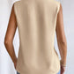 Apricot V - Neck Sleeveless Blouse - Purpose + Passion Boutique