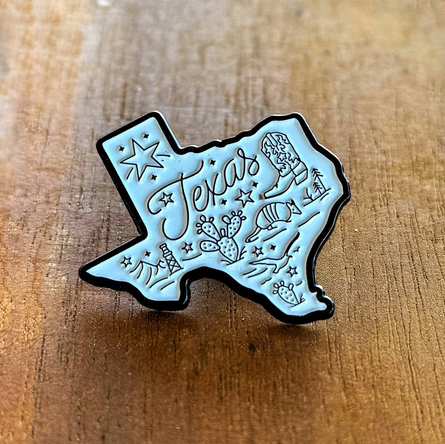Around Texas Enamel Pin  - Purpose + Passion Boutique
