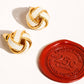 Astor 18K Gold Basket Weaved Ball Studs - Purpose + Passion Boutique