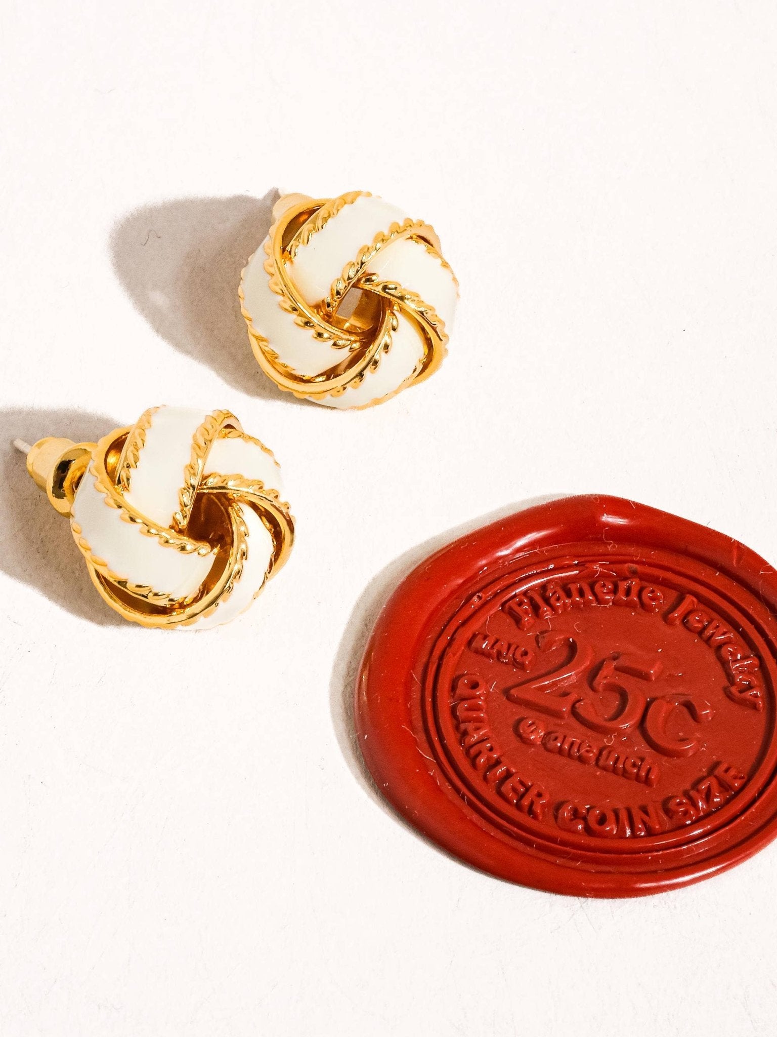 Astor 18K Gold Basket Weaved Ball Studs - Purpose + Passion Boutique