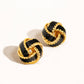 Astor 18K Gold Basket Weaved Ball Studs - Purpose + Passion Boutique