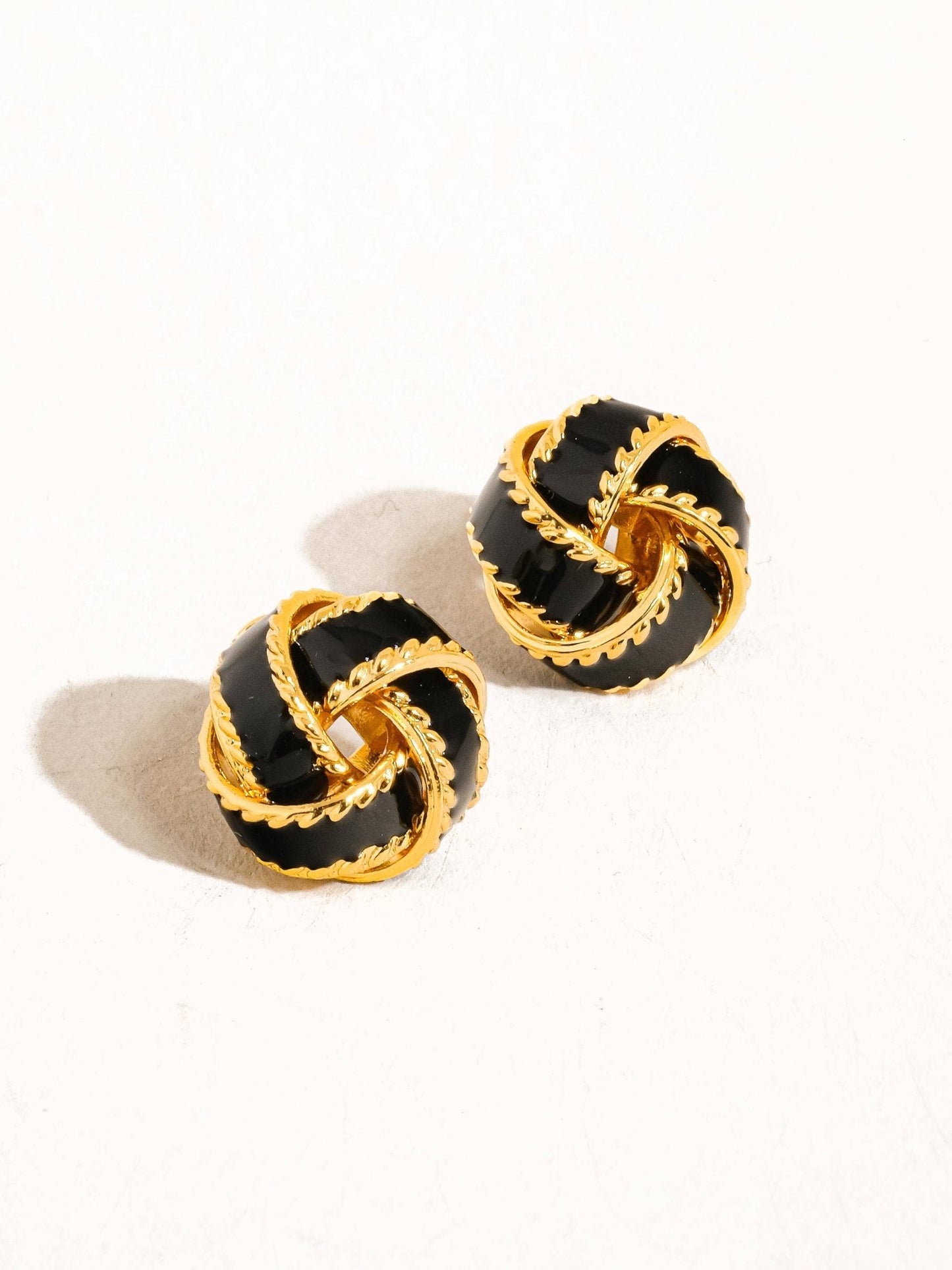 Astor 18K Gold Basket Weaved Ball Studs - Purpose + Passion Boutique