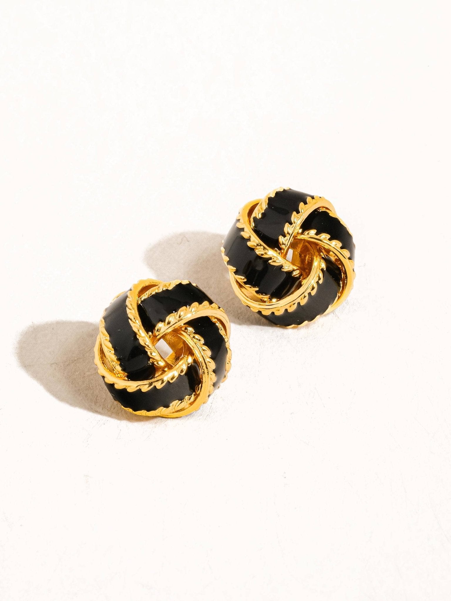 Astor 18K Gold Basket Weaved Ball Studs - Purpose + Passion Boutique