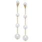 Audrey Pearl Earrings Ivory + Worn Gold - Purpose + Passion Boutique