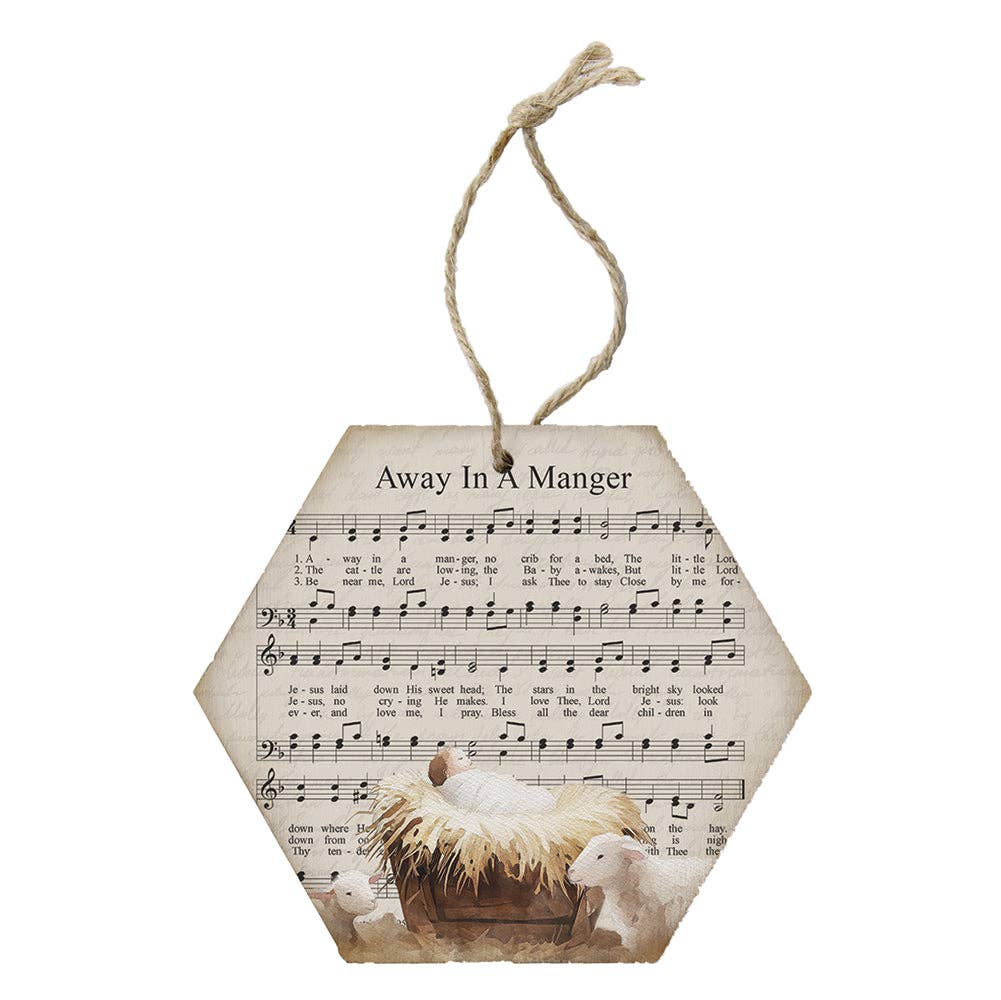 Away In A Manger Honeycomb Ornament - Purpose + Passion Boutique