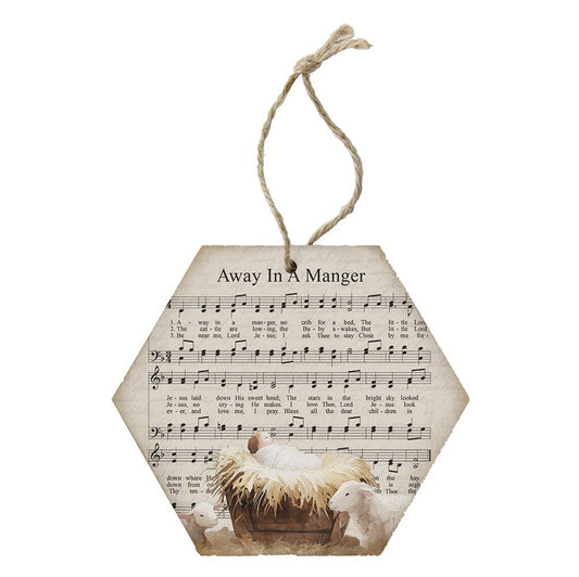Away In A Manger Honeycomb Ornament - Purpose + Passion Boutique