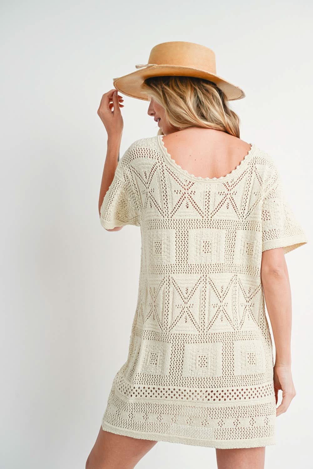 Aztec Knit Cover - Up Dress - Purpose + Passion Boutique