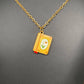 Mini Enamel Book 18K Golden S.Steel Necklace