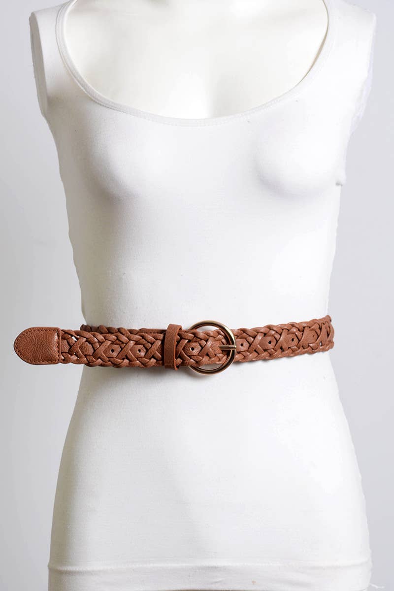 Double Braided Belt with Buckle