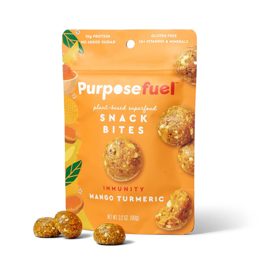 Purposefuel Mango Turmeric Snack Bites