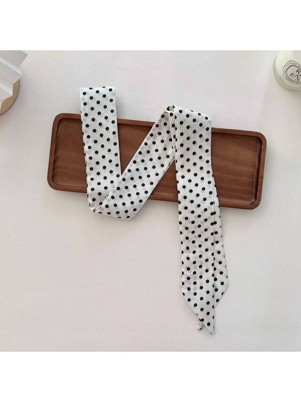 Polka Dot Skinny Scarf