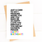 I Love You So Much You're My Favorite Person Birthday Card
