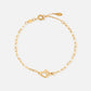 Heart Paperclip Chain Bracelet