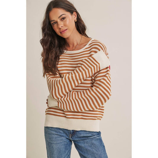 Taupe Cotton Sweater