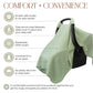 Baby Car Seat Cover - Purpose + Passion Boutique
