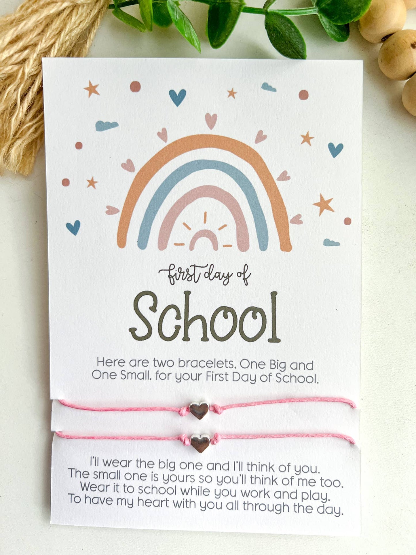 Back to School Wish Bracelet Boho Rainbow Mommy & Me - Purpose + Passion Boutique