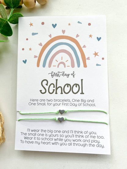 Back to School Wish Bracelet Boho Rainbow Mommy & Me - Purpose + Passion Boutique