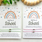 Back to School Wish Bracelet Boho Rainbow Mommy & Me - Purpose + Passion Boutique