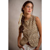 Cream Floral Scallop Edge Vest