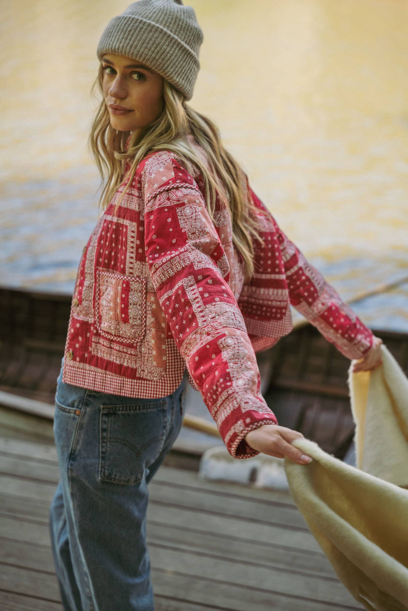 Bandana Patchwork Quilted Jacket - Purpose + Passion Boutique