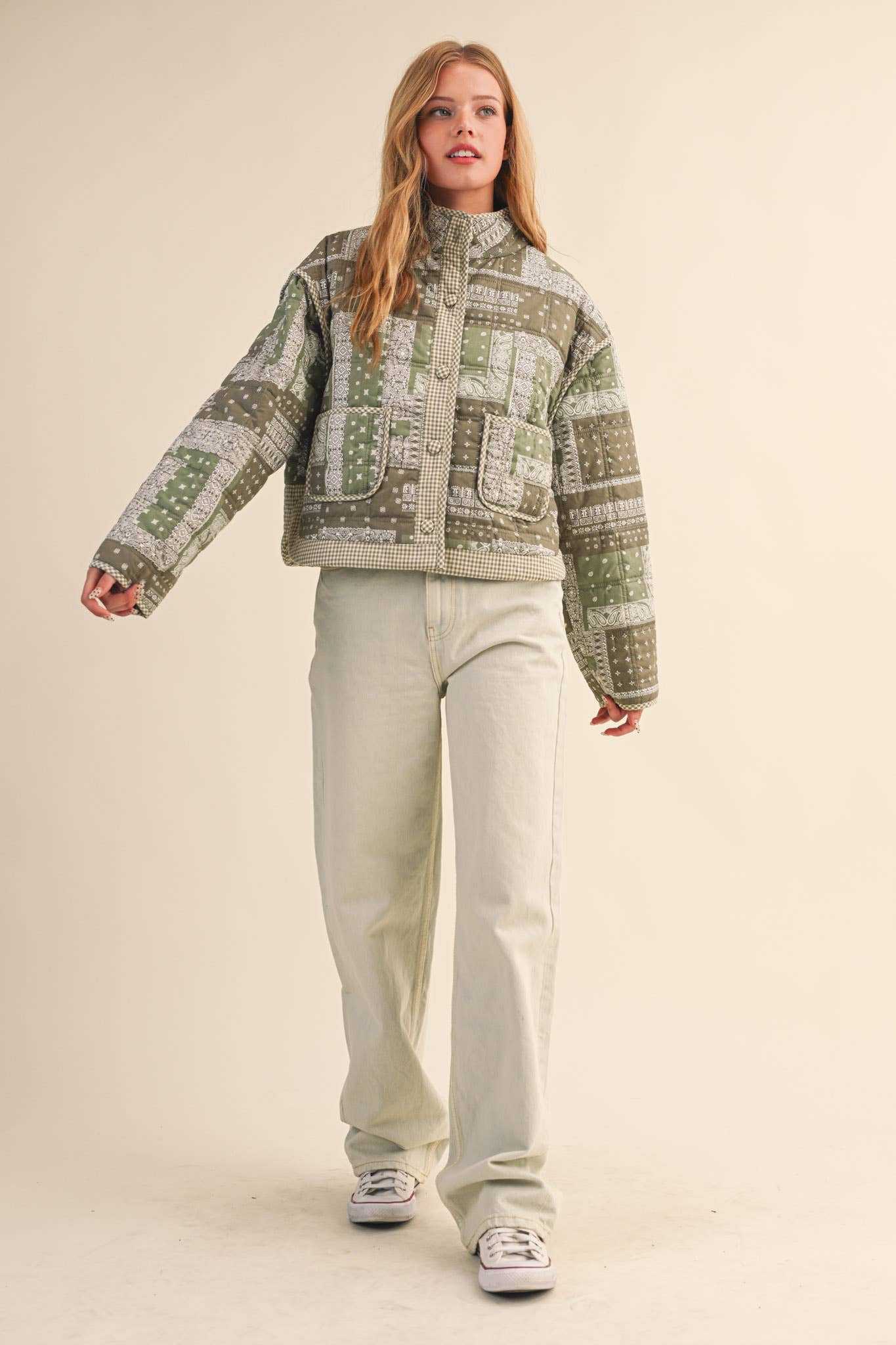 Bandana Patchwork Quilted Jacket - Purpose + Passion Boutique