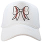 Baseball Bow Coquette Patch Foam Trucker Hat - Purpose + Passion Boutique