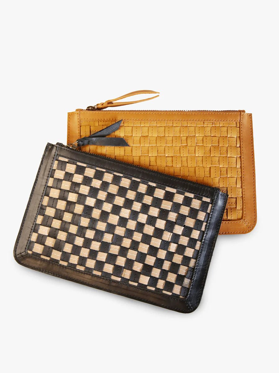 Basketweave Clutch - Purpose + Passion Boutique