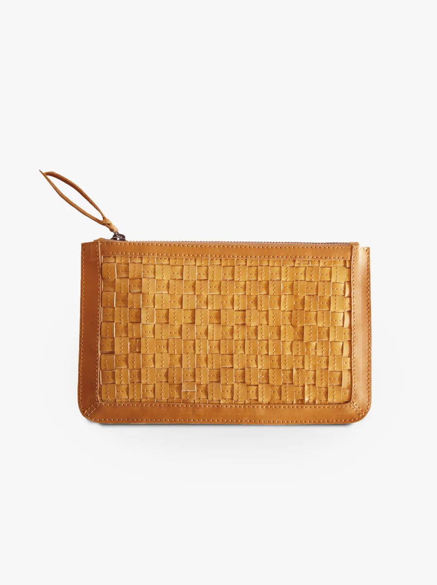 Basketweave Clutch - Purpose + Passion Boutique