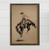 Ride 'Em Cowboy Wood Framed Wall Art