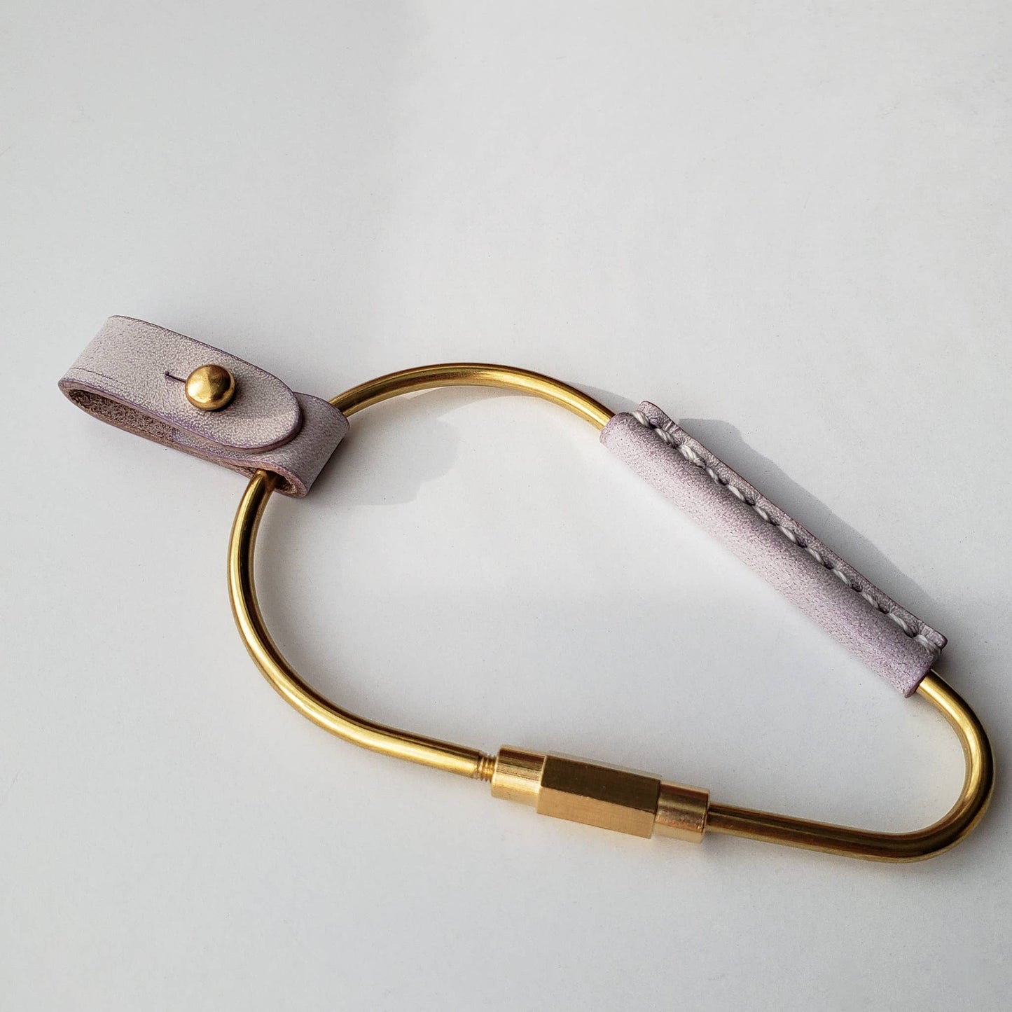Pear Brass Key Carabiner