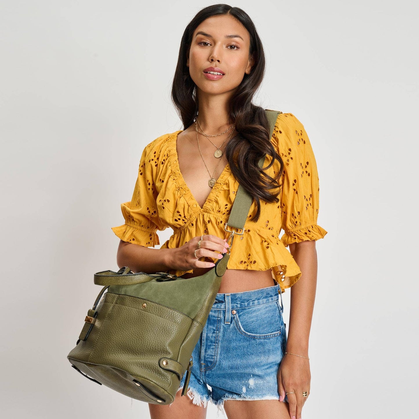 London Olive Green Satchel