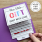 Thinking of You Waterfall Single Gift Card Holder - Yellow Cardstock