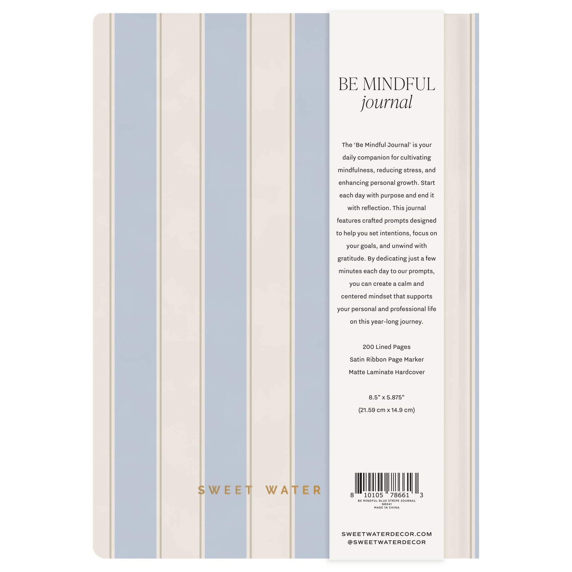 Be Mindful Prompted Journal - Purpose + Passion Boutique