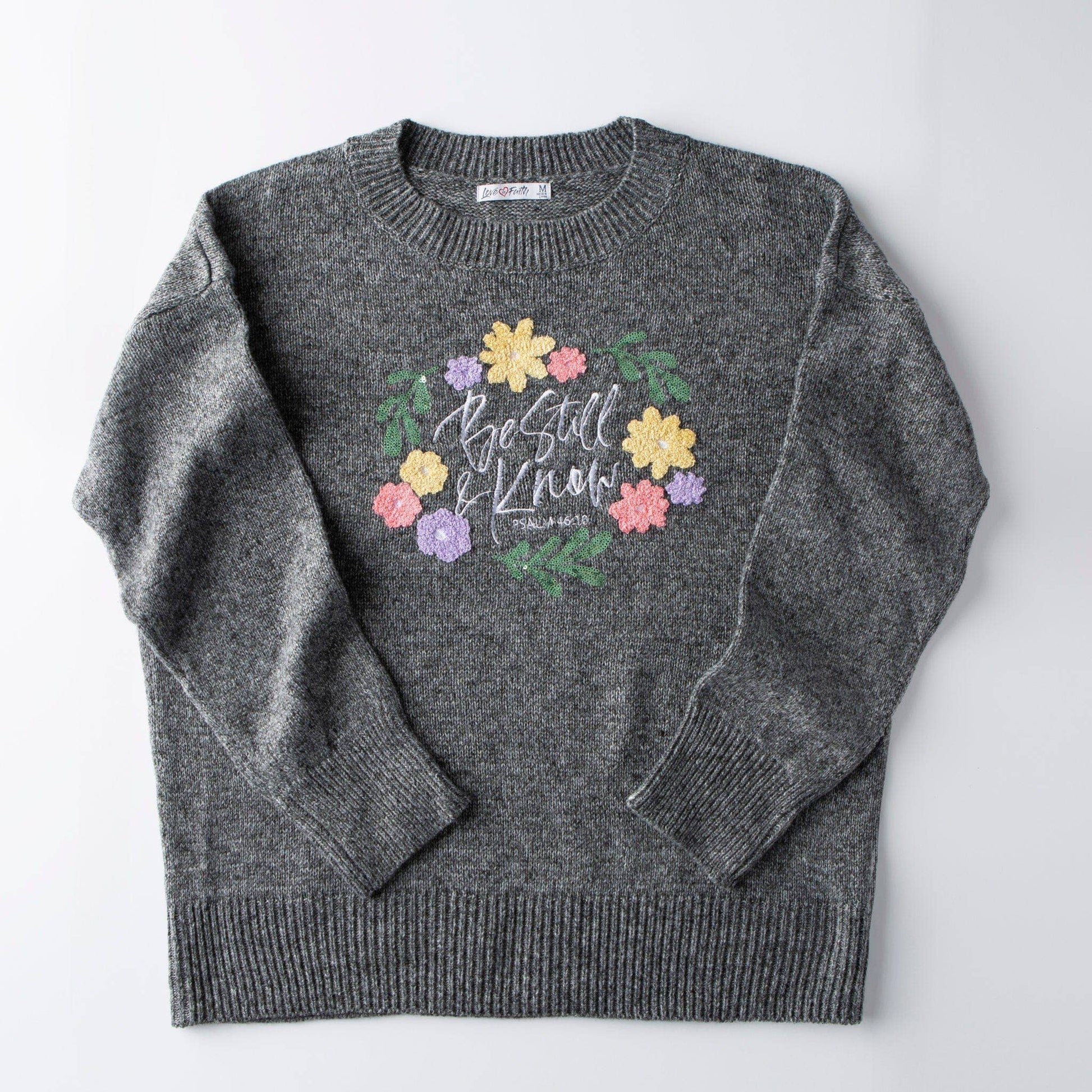 Be Still Fluffy Sequin Sweater - Purpose + Passion Boutique