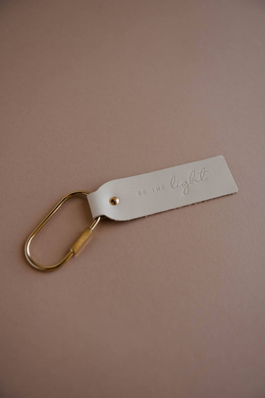 Be The Light Blonde Key Fob   - Purpose + Passion Boutique
